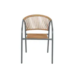 JUST HOME COLLECTION - Silla para Terraza de Rattan Beige