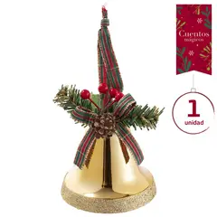 DEAR SANTA - Adorno Árbol Campana Dorada