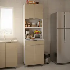 JUST HOME COLLECTION - Mueble de Cocina Torre Microondas Sicilia 62cm
