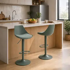 JUST HOME COLLECTION - Set 2 Sillas Bar Ethan Verde