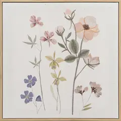 JUST HOME COLLECTION - Cuadro Flores D1 50x50cm