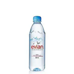EVIAN - Agua Mineral Sin Gas Botella 500 mL