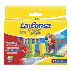 LAYCONSA - Crayón Jumbo Puppy Caja 12 Und