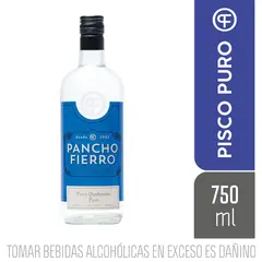 PANCHO FIERRO - Pisco Puro Botella 750 mL