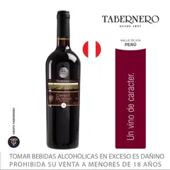 TABERNERO - Vino Seco Cabernet Sauvignon Botella 750 mL