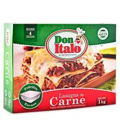 Don Italo - Lasaña de Carne Caja 1 Kg