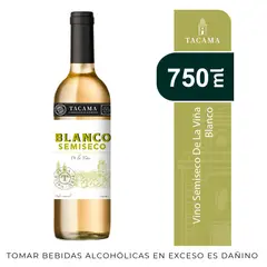 TACAMA - Vino Blanco Semi Seco Botella 750 mL