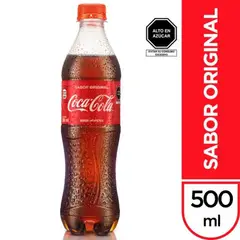 COCA COLA - Gaseosa Botella 500 mL