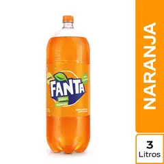 FANTA - Gaseosa Naranja Botella 3 L