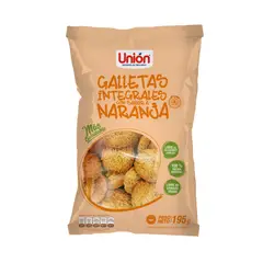 UNION - Mega Galleta Integral Naranja Unión Bolsa 195 g