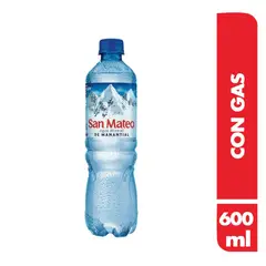 SAN MATEO - Agua Con Gas Botella 600 mL