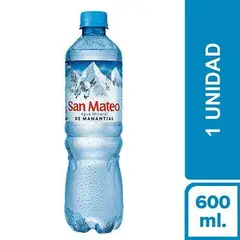 SAN MATEO - Agua Sin Gas Botella 600 mL