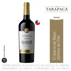 VIÑA TARAPACA - Vino Tinto Tarapacá Reserva Cabernet Sauvignon Botella 750 mL