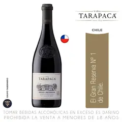 VIÑA TARAPACA - Vino Tinto Tarapacá Gran Reserva Cabernet Sauvignon Botella 750 mL