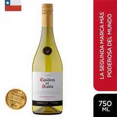 CASILLERO DEL DIABLO - Vino Chardonnay Botella 750 mL