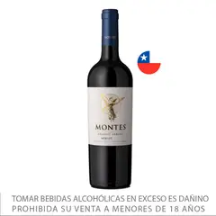 MONTES - Vino Merlot Classic Series Botella 750 mL