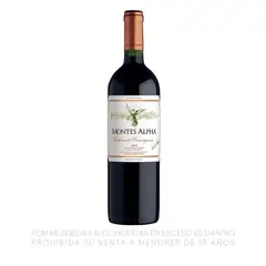MONTES - Vino Alpha Cabernet Sauvignon Botella 750 mL