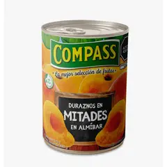 COMPASS - Duraznos En Mitades x 820 g