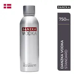 DANZKA - Vodka Destilado Premium Botella 750 mL