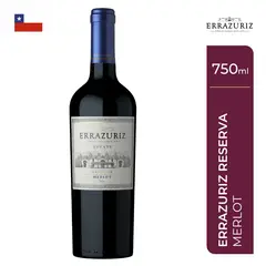 ERRAZURIZ - Vino Tinto Merlot Estate Series Botella 750 mL