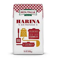 MOLITALIA - Harina Sin Preparar Bolsa 1 Kg