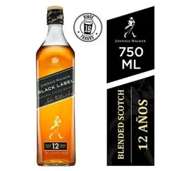 Whisky Black Label Botella 750 mL