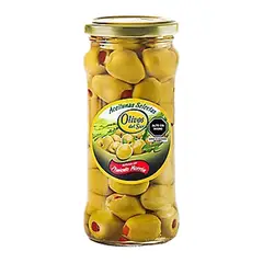 OLIVOS DEL SUR - Aceituna Verde Rellenas con Pimiento Envase 380 g