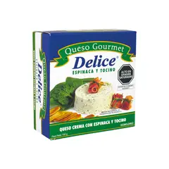 DELICE - Queso Espinaca y Tocino Empaque 150 g