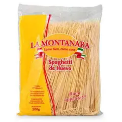 LA MONTANARA - Fideo Spaghetti al Huevo Montanara Bolsa 500 g