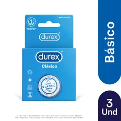 ELECTROLUX - Preservativos Durex Clásico Empaque 3 Und