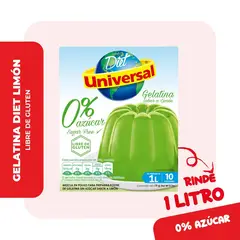 UNIVERSAL - Gelatina Sin Azúcar Limón Caja 19 g