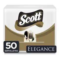 SCOTT - Servilletas Elegance Doble Hoja Empaque 50 Und