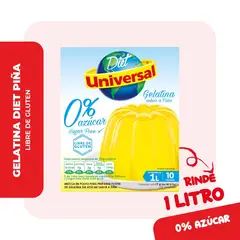 UNIVERSAL - Gelatina Sin Azúcar Piña Caja 19 g