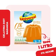 UNIVERSAL - Gelatina Sin Azúcar Naranja Caja 19 g