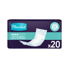 PLENITUD - Toallas Apósitos Empaque 20 Und