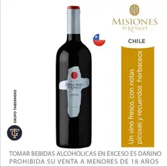 MISIONES DE RENGO - Vino Tinto Carmenere Botella 750 mL