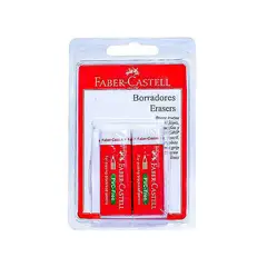 FABER CASTELL - Borrador Blanco 18527 Empaque 2 Und