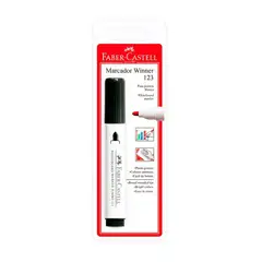 FABER CASTELL - Plumón Para Pizarra Jumbo 123 Negro
