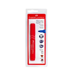 FABER CASTELL - Plumón Al Agua Jumbo 47 Rojo