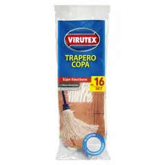 VIRUTEX - Mopa Algodón Y Palo