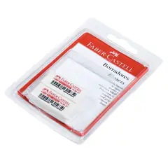 FABER CASTELL - Borrador Blanco PVC Free 189637 Empaque 2 Und