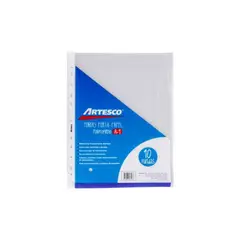 ARTESCO - Fundas Portapapel De Polipropeno A4 Empaque 10 Und