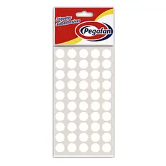 PEGAFAN - Etiquetas Circulares Blanco 14mm Bolsa 500 Und