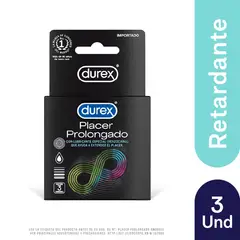 ELECTROLUX - Preservativos Durex Placer Prolongado Empaque 3 Und