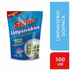 SAPOLIO - Limpiavidrios Lavanda Doypack 500 mL