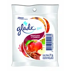 GLADE - Gel Aromatizante Manzana Canela Envase 31 g