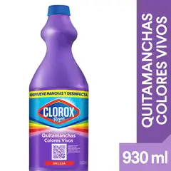 CLOROX - Ultra Quitamanchas Líquido Ropa Color Botella 930 mL
