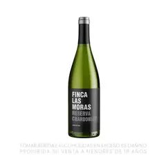 LAS MORAS - Vino Blanco Reserva Chardonnay 13.5° Botella 750 mL