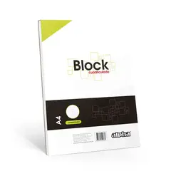 ALPHA - Block perforado A4 50 hojas cuadriculado