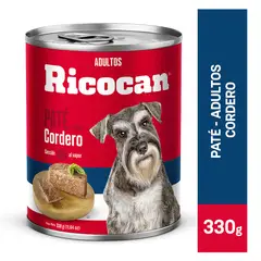 RICOCAN - Paté Perros Adultos Cordero Lata 330 g